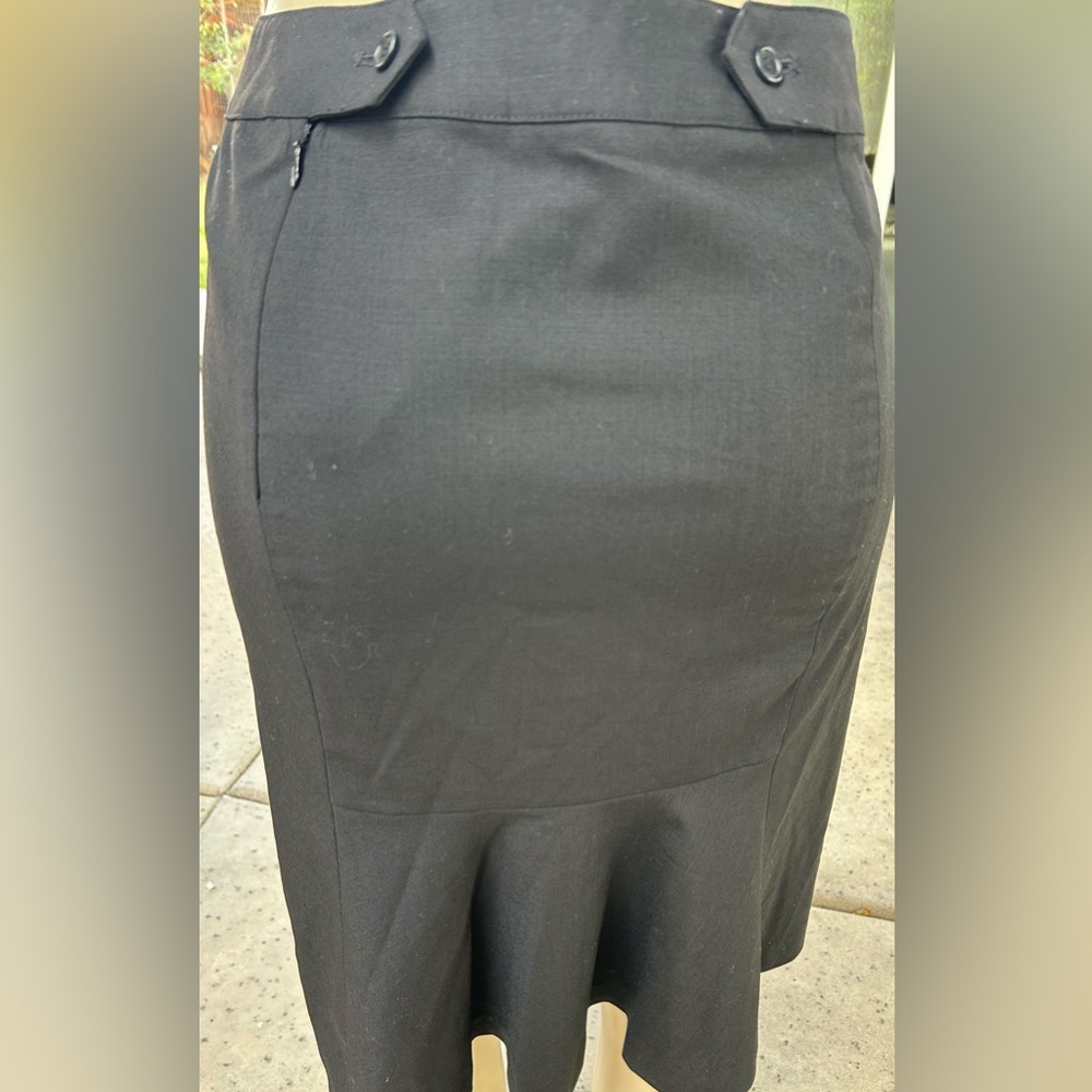 Express Black Midi Skirt